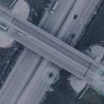 Aerial view of highway