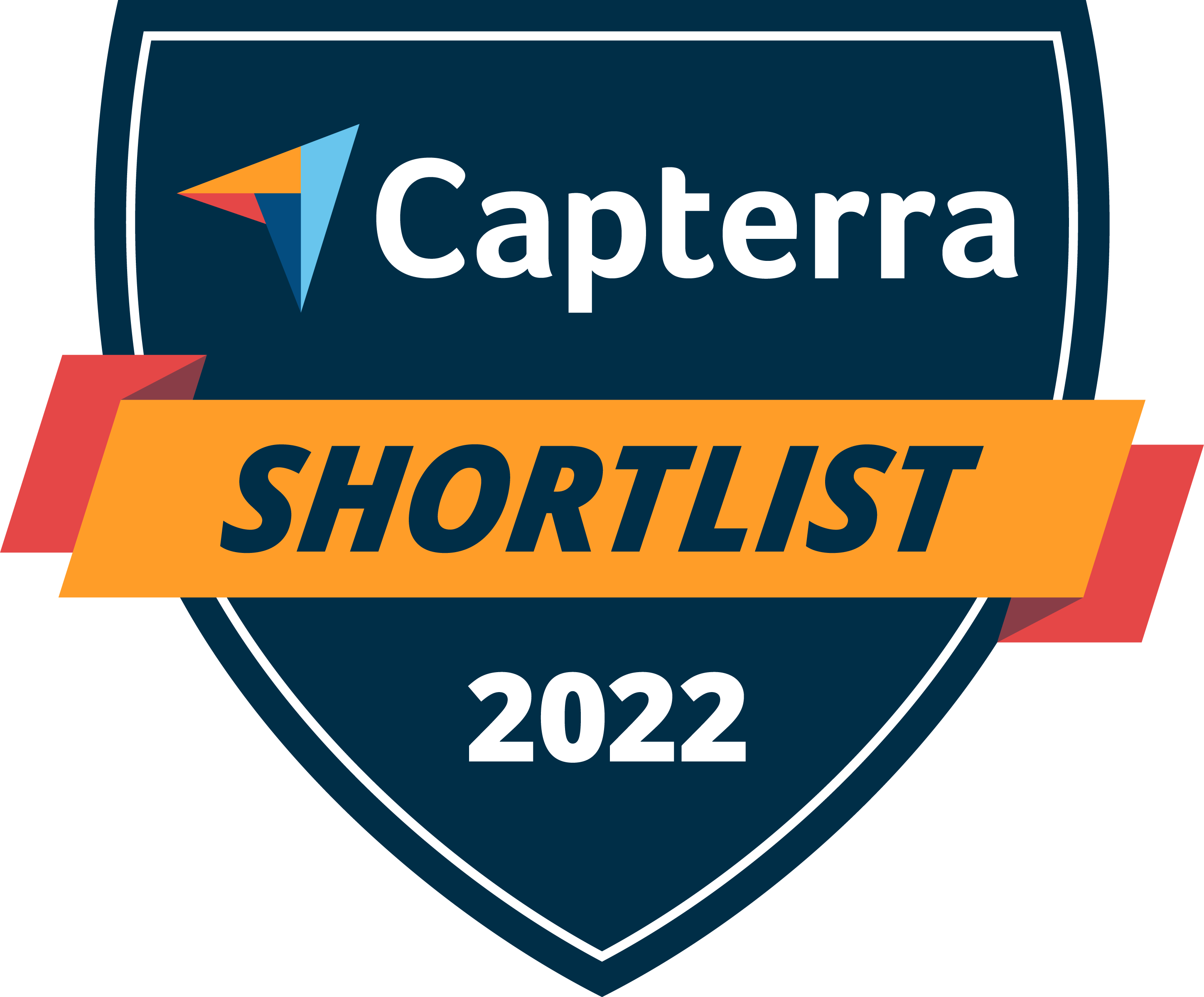 Capterra shortlist 2022 award