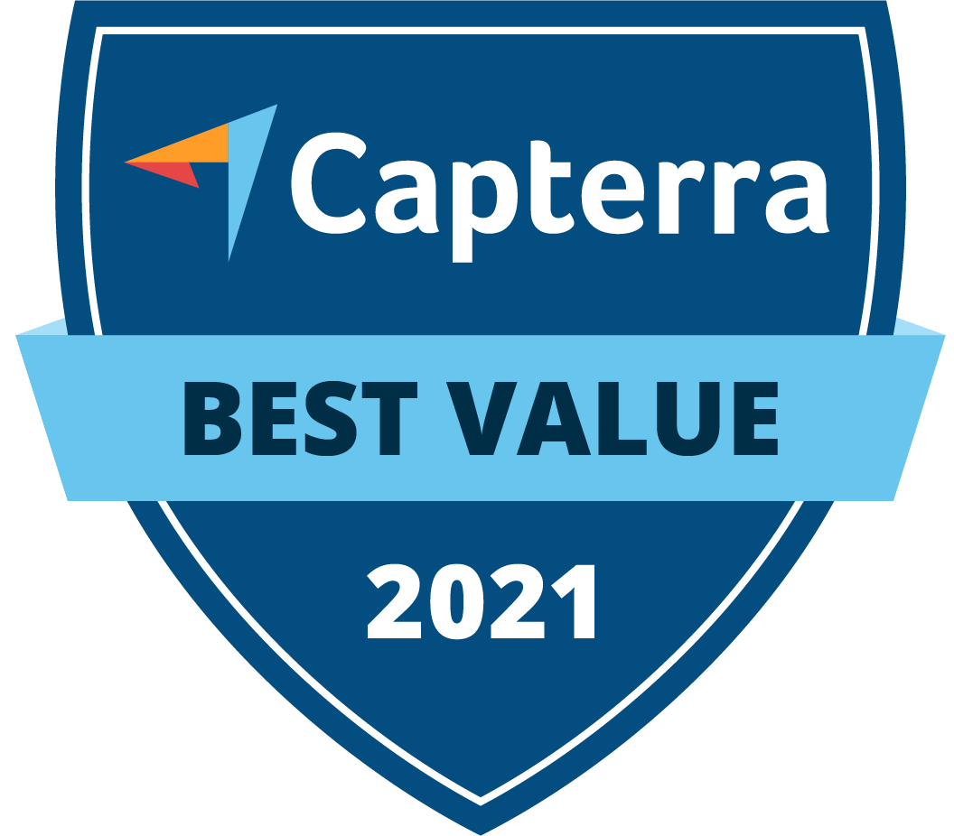 Capterra best value 2021 award