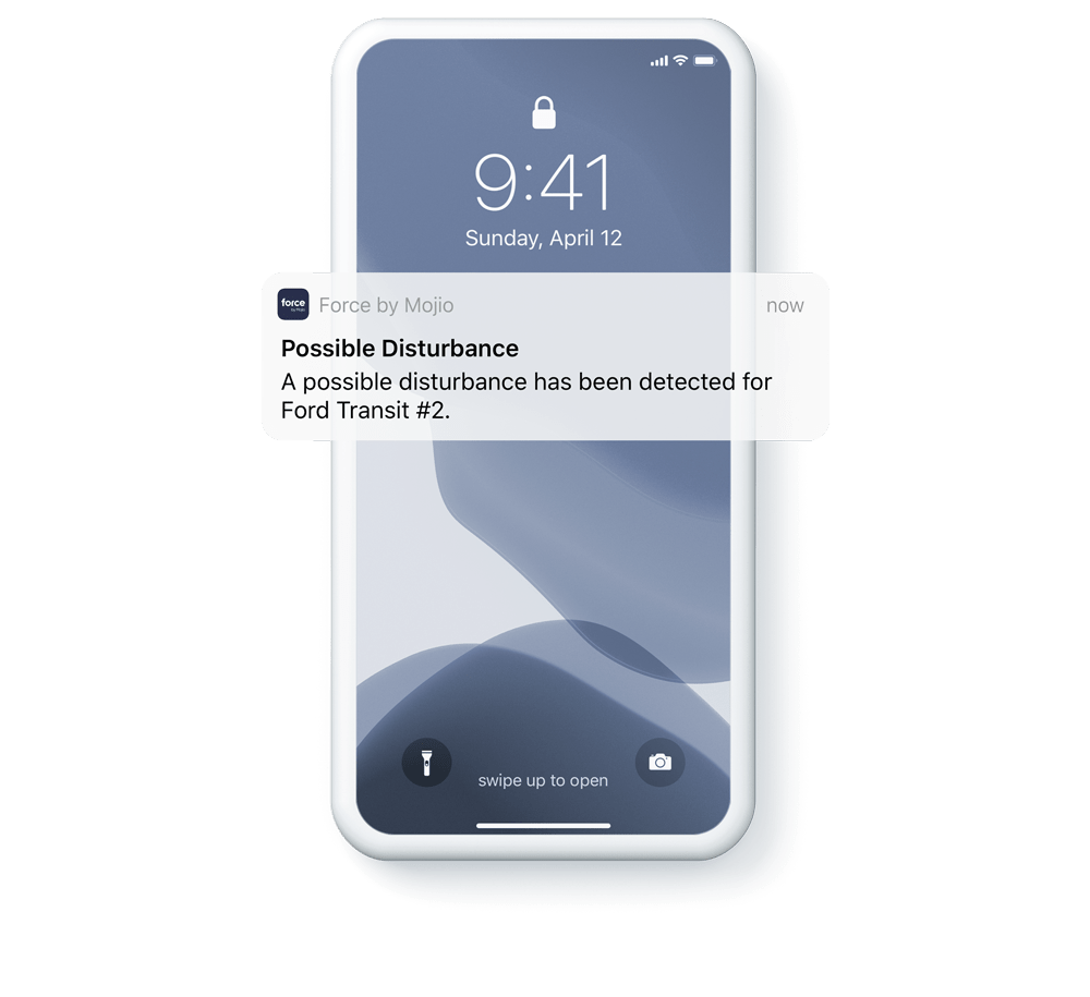 vehicle disturbance alert
