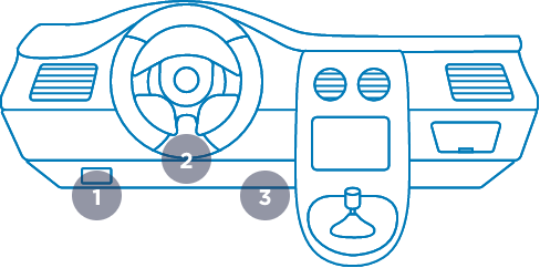 Step 1 plug in drive dashboard