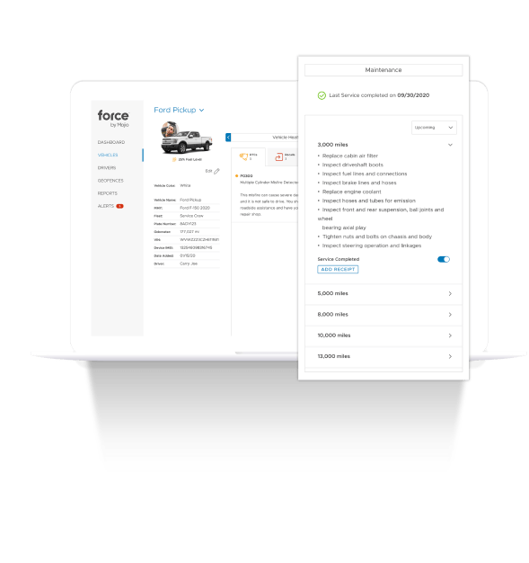 Vehicle Maintenance Dashboard